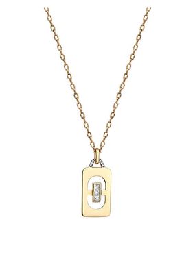 Vortex Loa 14K Yellow Gold & 0.27 TCW Diamond Pendant Necklace