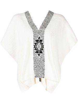 VOZ cotton knit top - White