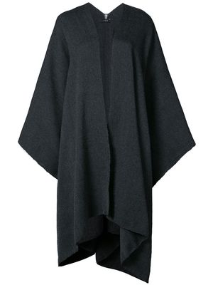 VOZ draped V-neck cape - Grey