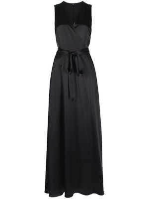 VOZ frontward wrap dress - Black