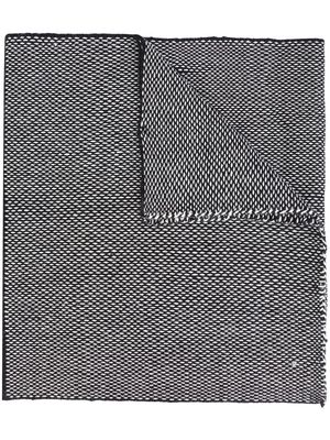 VOZ 'Lineas' shawl - Black