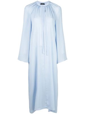 VOZ long-sleeve flared dress - Blue
