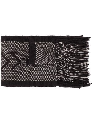 VOZ Mapu fringed scarf - Black