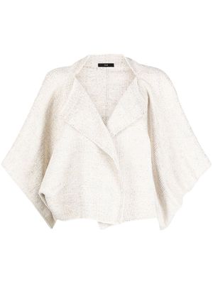 VOZ textured-knit bolero cardigan - Neutrals