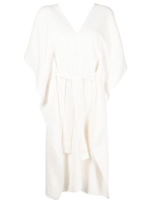 VOZ V-neck cotton dress - White