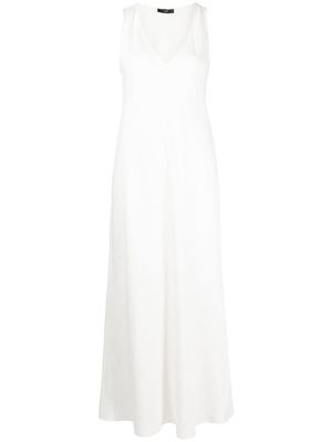 VOZ v-neck maxi dress - White