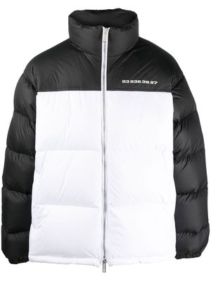 VTMNTS colour-block padded jacket - White