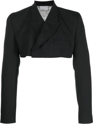 VTMNTS cropped double-breasted blazer - Black