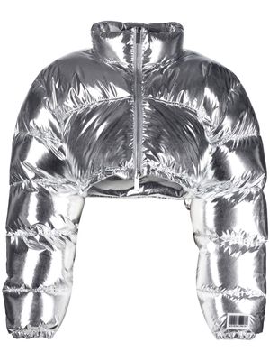 VTMNTS cropped puffer jacket - Silver