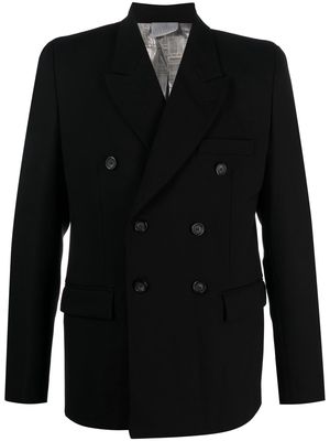 VTMNTS double-breasted wool blazer - Black