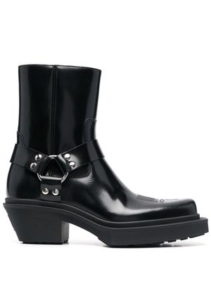 VTMNTS leather Western boots - Black
