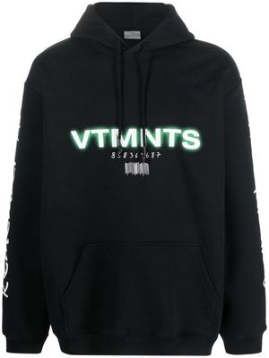 VTMNTS logo-print hooded sweatshirt - Black