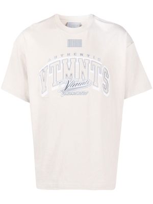 VTMNTS logo-print T-shirt - Neutrals