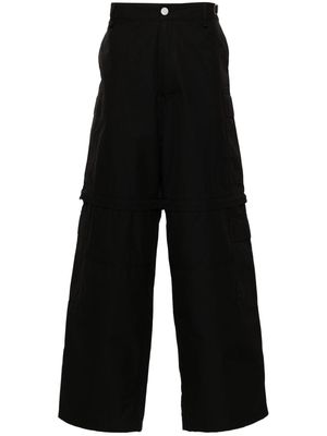 VTMNTS loose-cut cargo pants - Black