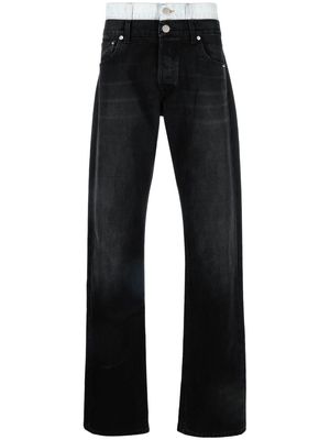 VTMNTS mid-rise straight-leg jeans - Black