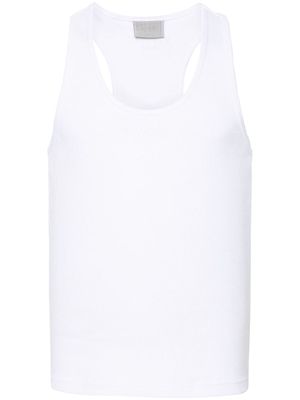 VTMNTS Paris logo-embroidered tank top - White