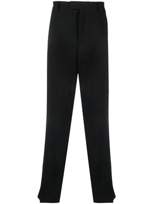 VTMNTS stripe-detail tailored trousers - Black