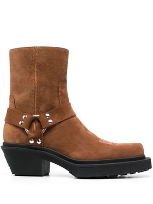 VTMNTS suede Western boots - Brown