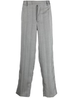 VTMNTS wide-leg pinstriped trousers - Grey