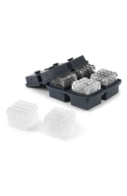 W & P Design Prism Ice Mold Tray in Charcoal