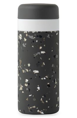 W & P Design Wide Mouth Insulated Water Bottle in Terrazzo Charcoal