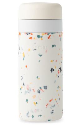 W & P Design Wide Mouth Insulated Water Bottle in Terrazzo Cream