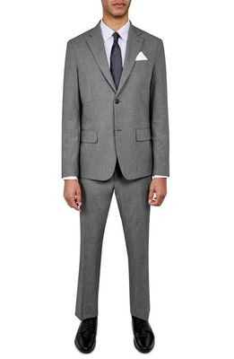 W.R.K Best Solid Slim Fit Suit in Charcoal