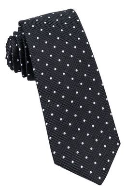 W.R.K Classic Dot Silk Tie in Black