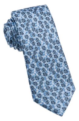 W.R.K Floral Silk Tie in Blue