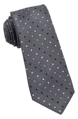W.R.K Multi Dot Silk Tie in Grey