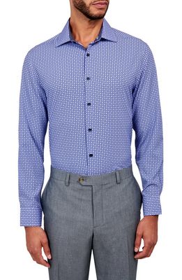 W. R.K Overlapping Circles Stretch Performance Dress Shirt in Lilac