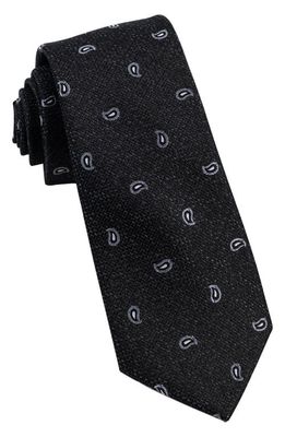 W.R.K Paisley Silk Tie in Black