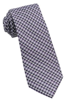 W.R.K Plaid Silk Tie in Purple
