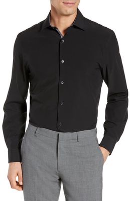W.R.K Slim Fit Solid Performance Dress Shirt in Black