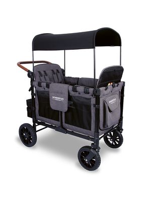 W4 Luxe 4-Seater Stroller Wagon - Charcoal Gray