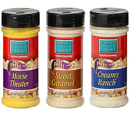 Wabash Valley Farms 3-Piece Popcorn Seasoning S et