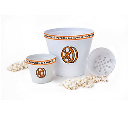 Wabash Valley Farms Popcorn & a Movie 3 Piece B owl Set