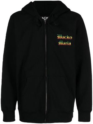 WACKO MARIA graphic-print hooded jacket - Black