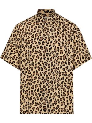 Wacko Maria leopard print short-sleeve shirt - Neutrals