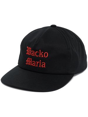 WACKO MARIA logo-embroidered cap - Black