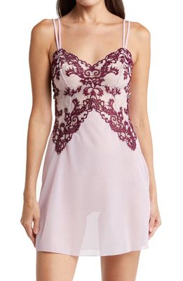 Wacoal Instant Icon Chemise in Fragrant Lilac/Pickled Beet