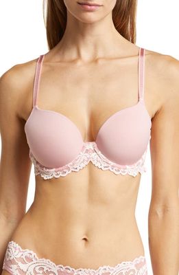 Wacoal Instant Icon T-Shirt Bra in Bridal Rose/Crystal Pink