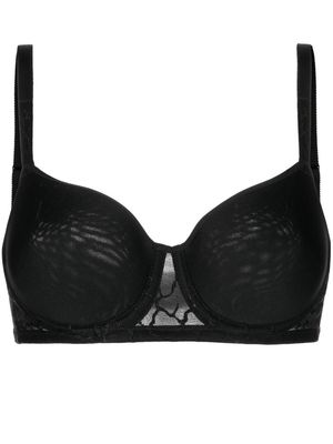 Wacoal lace-detail bra - Black