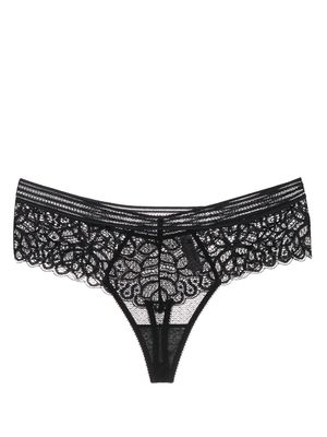 Wacoal Raffine floral-lace thong - Black