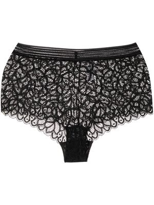 Wacoal sheer lace shorts - Black