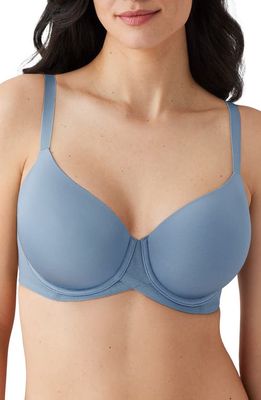 Wacoal Ultimate Side Smoother Underwire T-Shirt Bra in Windward Blue