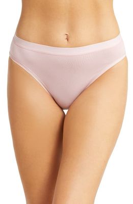 Wacoal Understated Cotton Blend Bikini in Zephyr Pink