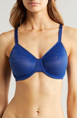 Wacoal Visual Effects Underwire Minimizer Bra in Bellwether Blue