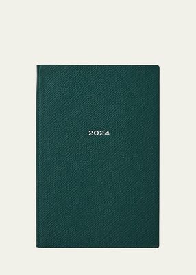 Wafer Green 2024 Weekly Diary With Pocket