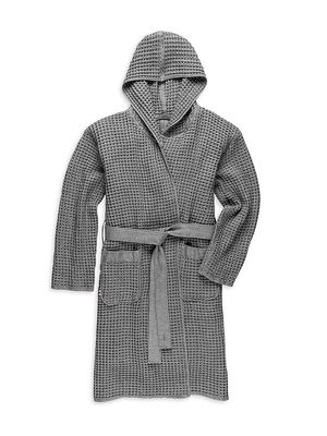 Waffel Bath Robe - Cinder Grey - Size Small - Cinder Grey - Size Small